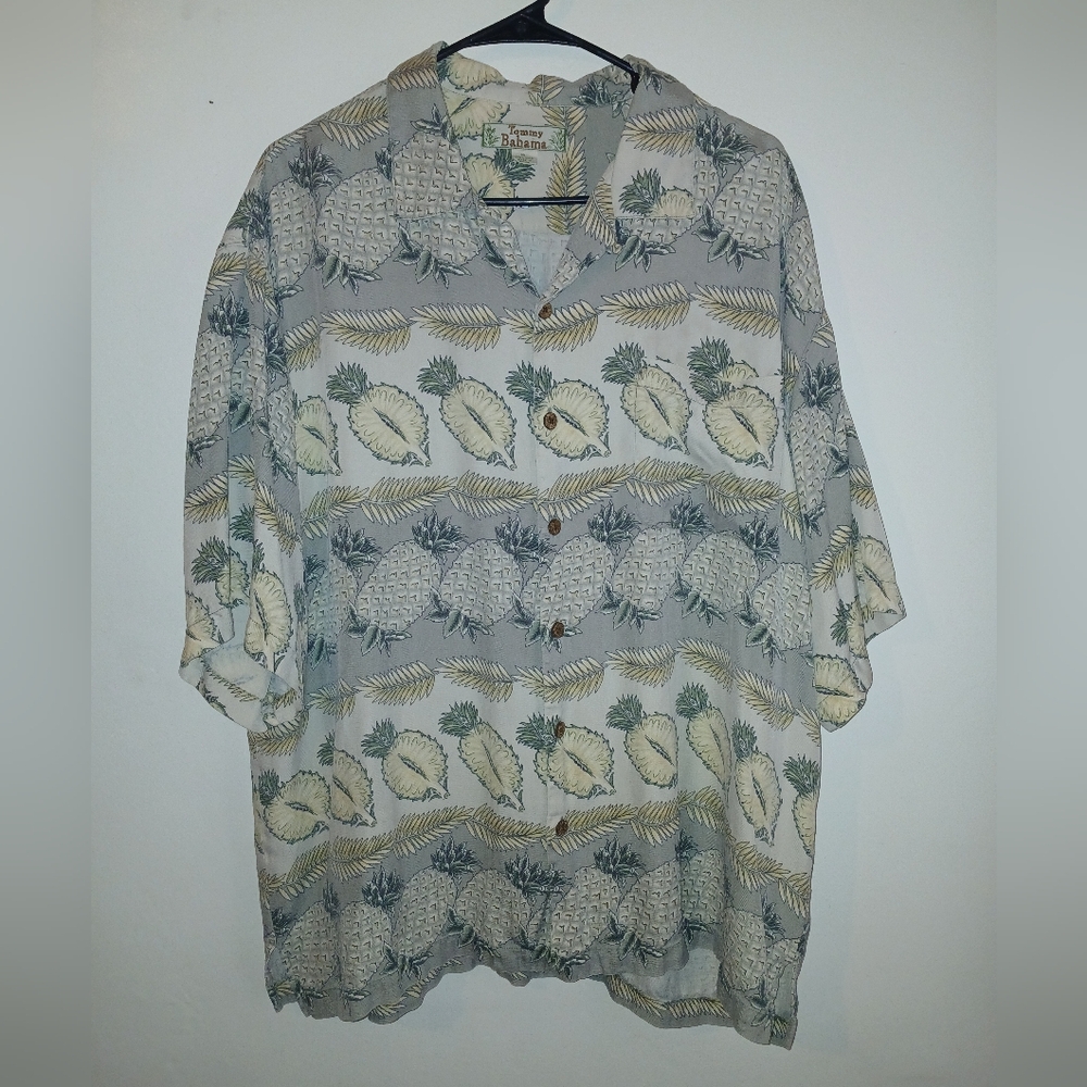 Tommy Bahama pineapple silk shirt XL